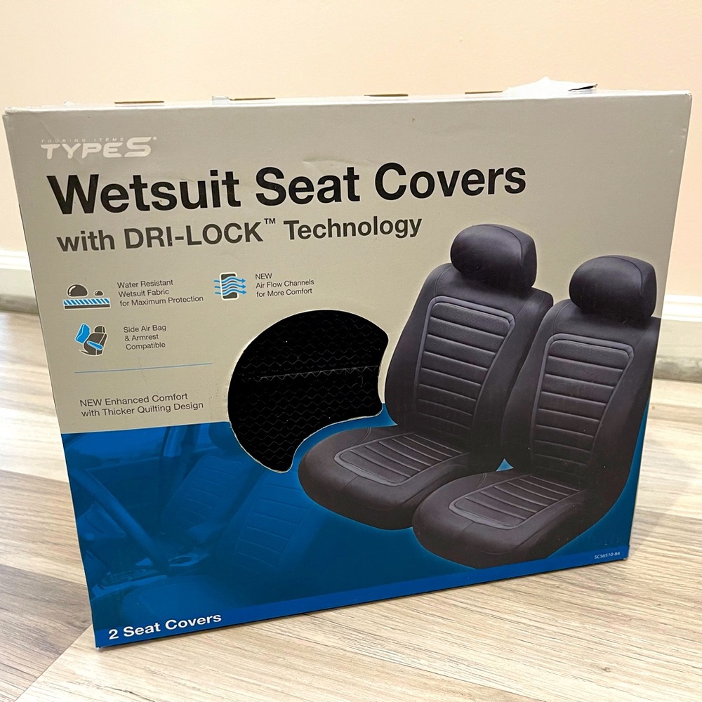 TypeS wetsuit seat cover with dry lock brand new in box